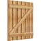 Ekena Millwork Spaced Board-n-Batten Shutters w/Z-Bar, Rough Sawn Western Red Cedar, 34 3/4W x 37H, PR RBS06Z35X037RWR - alternate 4